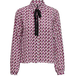 ONLY Women's Onlalma Life Poly L/S Felina Shirt Blouse, Magenta Purple/AOP: 584 Posh, L ONLY Women's Onlalma Life Poly L/S Felina Shirt Blouse, Magenta Purple/AOP: 584 Posh, L
