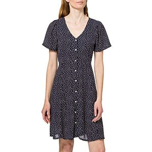 ONLY Women's Onlsonja Life S/S Dress Noos Wvn Dress, Night Sky/AOP:Dot W Macadamia, 6 ONLY Women's Onlsonja Life S/S Dress Noos Wvn Dress, Night Sky/AOP:Dot W Macadamia, 6