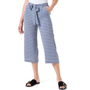 ONLY Women's Onlwinner Palazzo Culotte Pant Noos Ptm Fabric Trousers, Blue Dark Denim/AOP: Small Ikat, 12 ONLY Women's Onlwinner Palazzo Culotte Pant Noos Ptm Fabric Trousers, Blue Dark Denim/AOP: Small Ikat, 12