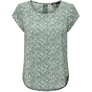 ONLY Women's Onlvic S/S Top Noos Ptm, Lily Pad/AOP: Emma Mono Flower, 14 ONLY Women's Onlvic S/S Top Noos Ptm, Lily Pad/AOP: Emma Mono Flower, 14