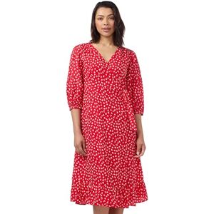 ONLY Women's Onlolivia 3/4 Wrap Midi Dress WVN Noos, Mars Red/AOP:Fiona Ditsy, M ONLY Women's Onlolivia 3/4 Wrap Midi Dress WVN Noos, Mars Red/AOP:Fiona Ditsy, M