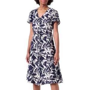 VERO MODA Women's Vmjosie SS Calf Shirt Dress WVN Ga Keid, Navy Blazer/AOP:Hanne, XS VERO MODA Women's Vmjosie SS Calf Shirt Dress WVN Ga Keid, Navy Blazer/AOP:Hanne, XS