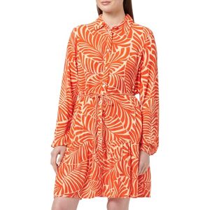ONLY Women's Onlchiara L/S Shirt Dress Ptm Blouse, Pureed Pumpkin/AOP:Bali Palm, L ONLY Women's Onlchiara L/S Shirt Dress Ptm Blouse, Pureed Pumpkin/AOP:Bali Palm, L