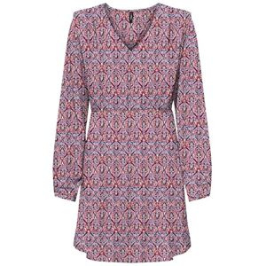 ONLY Women's Onlnova Life Vis L/S Monica Dress, Red Orange/AOP:591 Soul, M ONLY Women's Onlnova Life Vis L/S Monica Dress, Red Orange/AOP:591 Soul, M