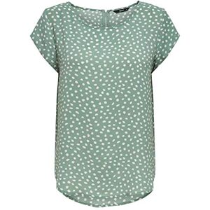 ONLY Womens Onlvic Aop Top Noos Wvn T-Shirt, Chinois Green/Aop:big Karo Dot, 10 UK ONLY Womens Onlvic Aop Top Noos Wvn T-Shirt, Chinois Green/Aop:big Karo Dot, 10 UK