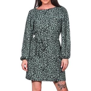 VERO MODA Women's Vmmerve Ls Short Dress JRS Boo, Chinois Green/AOP: Leo, XS VERO MODA Women's Vmmerve Ls Short Dress JRS Boo, Chinois Green/AOP: Leo, XS