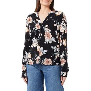 ONLY Women's Onlnova Life L/S V-Neck Shirt AOP Ptm, Black/AOP:ay New Rosie Blossom, S ONLY Women's Onlnova Life L/S V-Neck Shirt AOP Ptm, Black/AOP:ay New Rosie Blossom, S