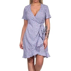 ONLY Women's Onlolivia S/S Wrap Wvn Noos Dress, Chinese Violet/Aop:w/Nanna Flower, 16 UK ONLY Women's Onlolivia S/S Wrap Wvn Noos Dress, Chinese Violet/Aop:w/Nanna Flower, 16 UK