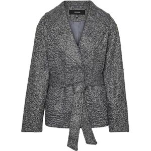 VERO MODA Women's Vmelitebergen Jacket Boo Short, Dark Grey Blend, L VERO MODA Women's Vmelitebergen Jacket Boo Short, Dark Grey Blend, L