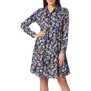 JDY Jacqueline de Yong Women's Blouse Dress Print, Black iris/AOP: Purple and Parisian Blue Flowers., 10 JDY Jacqueline de Yong Women's Blouse Dress Print, Black iris/AOP: Purple and Parisian Blue Flowers., 10