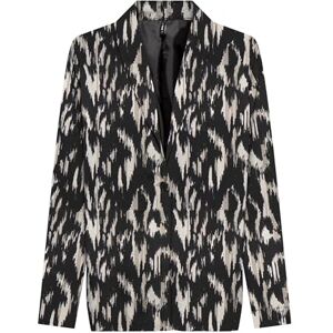 ONLY Women's Onlnova Life Elite L/S Pimo Blazer, Black/AOP:590 Rough Animal, 12 ONLY Women's Onlnova Life Elite L/S Pimo Blazer, Black/AOP:590 Rough Animal, 12