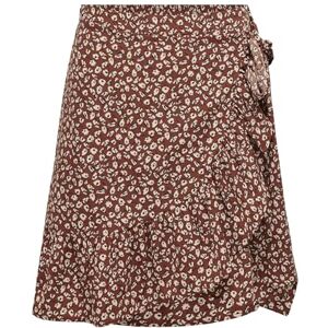 ONLY Women's Onlolivia Wrap Skirt WVN Noos Skirt, Henna AOP: Two Tone Flower, XL ONLY Women's Onlolivia Wrap Skirt WVN Noos Skirt, Henna AOP: Two Tone Flower, XL