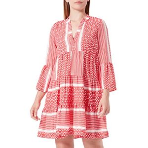 ONLY Women's Onlella Athena 3/4 V-Neck Dress WVN, High Risk Red/AOP:Athena, XS ONLY Women's Onlella Athena 3/4 V-Neck Dress WVN, High Risk Red/AOP:Athena, XS