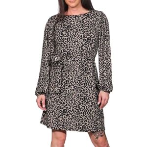 VERO MODA Women's Vmmerve Ls Short Dress JRS Boo, Moon Rock/AOP: Leo, XS VERO MODA Women's Vmmerve Ls Short Dress JRS Boo, Moon Rock/AOP: Leo, XS