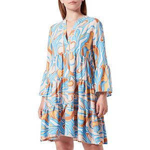 ONLY Women's ONLELLA Athena 3/4 V-Neck Dress WVN, Cloud Dancer/AOP:Multi Color Art, M ONLY Women's ONLELLA Athena 3/4 V-Neck Dress WVN, Cloud Dancer/AOP:Multi Color Art, M