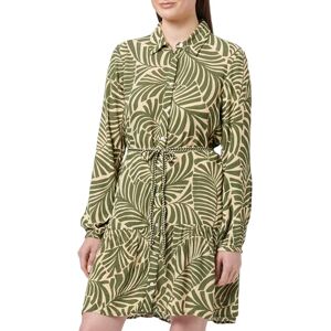 ONLY Women's ONLCHIARA L/S Shirt Dress PTM Blouse, Kalamata/AOP:Bali Palm, XS ONLY Women's ONLCHIARA L/S Shirt Dress PTM Blouse, Kalamata/AOP:Bali Palm, XS