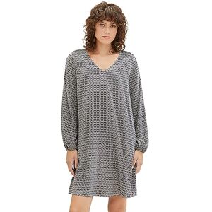 TOM TAILOR Women's 1039161 Dress, 33988-Navy Geometrics Print Small, 6 TOM TAILOR Women's 1039161 Dress, 33988-Navy Geometrics Print Small, 6