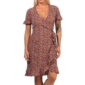 ONLY Women's 15206407 Dress Not Applicable, AOP: Two Tone Flower Henna, 34 ONLY Women's 15206407 Dress Not Applicable, AOP: Two Tone Flower Henna, 34
