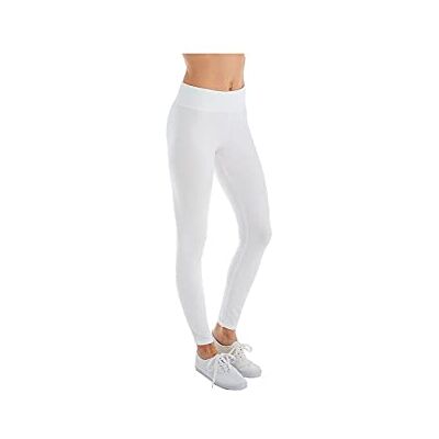 HUE Women's Cotton Ultra Legging with Wide Waistband, Assorted, White, XS HUE Women's Cotton Ultra Legging with Wide Waistband, Assorted, White, XS