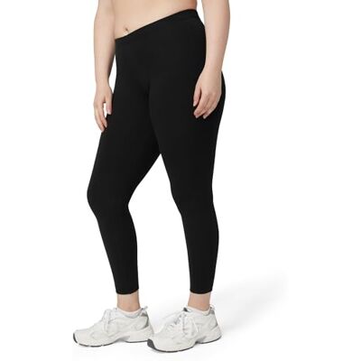 No Nonsense Women's Cotton Legging Hosiery, Black, 1X No Nonsense Women's Cotton Legging Hosiery, Black, 1X