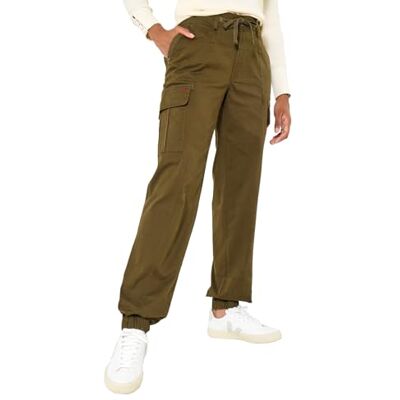 Joe Browns Women's Adjustable Waist Khaki Cargo Trousers Casual Pants, Green, 12 Joe Browns Women's Adjustable Waist Khaki Cargo Trousers Casual Pants, Green, 12