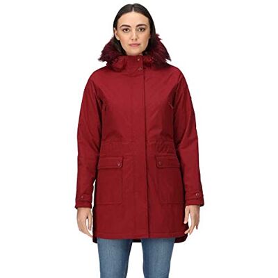 Regatta Womens/Ladies Sabinka Faux Fur Trim Parka (12 UK) (Cabernet) Regatta Womens/Ladies Sabinka Faux Fur Trim Parka (12 UK) (Cabernet)