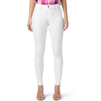 HUE Women's Essential Denim Leggings, White, XS HUE Women's Essential Denim Leggings, White, XS