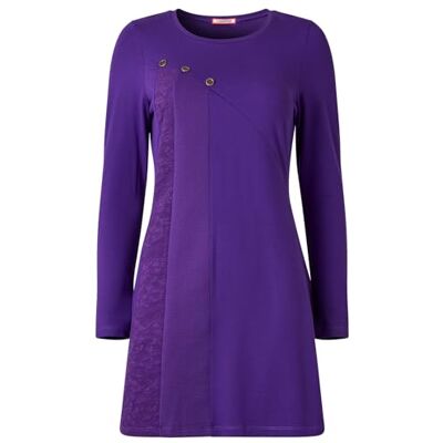 Joe Browns Women's Long Sleeve Textured Tunic, Regular, Purple, UK 12 Joe Browns Women's Long Sleeve Textured Tunic, Regular, Purple, UK 12