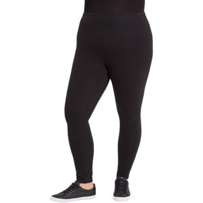 Lyssé Women's Flattering Cotton Legging, Black, Medium Lyssé Women's Flattering Cotton Legging, Black, Medium