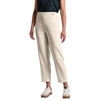 Street One Women's Chino with Button Detail, Silkstone White, 40W x 28L Street One Women's Chino with Button Detail, Silkstone White, 40W x 28L