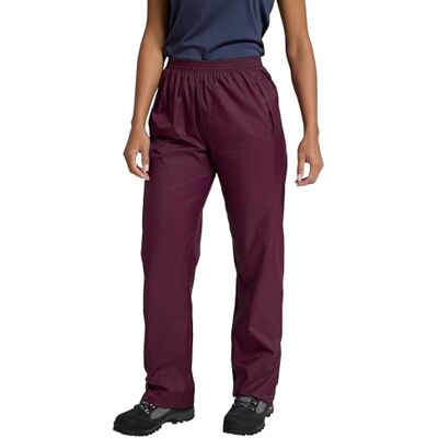Mountain Warehouse Pakka Women Waterproof Overtrousers Lightweight IsoDry Ladies Rain Pants, Easy to Pack Packaway Bag, Hook & Loop Ankle Opening Ease of Use, For Hiking & Walking Mountain Warehouse Pakka Women Waterproof Overtrousers Lightweight IsoDry Ladies Rain Pants, Easy to Pack Packaway Bag, Hook & Loop Ankle Opening Ease of Use, For Hiking & Walking