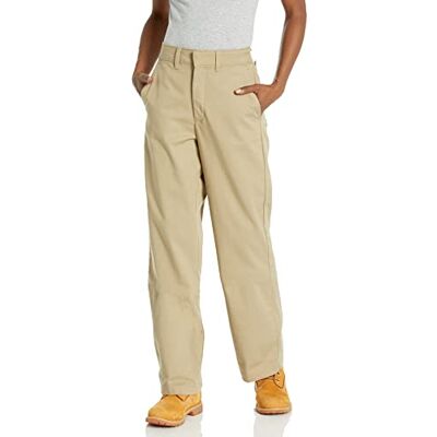 Dickies Women's High Rise Wide Leg Twill Pants, Rinsed Desert Sand, 36 Dickies Women's High Rise Wide Leg Twill Pants, Rinsed Desert Sand, 36