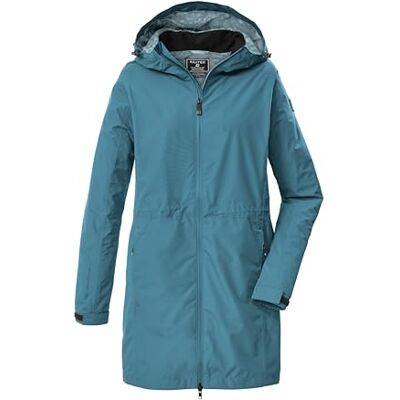 killtec KOS 35 WMN PRK 43936-000 Women's Functional Parka/Parka Waterproof with Hood, Storm Blue, 38 killtec KOS 35 WMN PRK 43936-000 Women's Functional Parka/Parka Waterproof with Hood, Storm Blue, 38