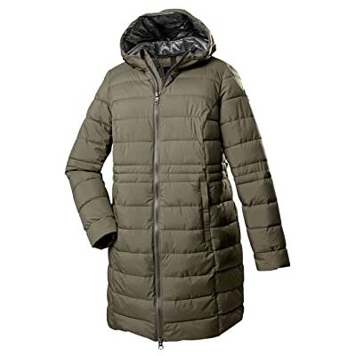 STOY Women's STW 12 Wmn Qltd Prk Down Look Parka with Hood, Helloliv, 50 (EU) STOY Women's STW 12 Wmn Qltd Prk Down Look Parka with Hood, Helloliv, 50 (EU)