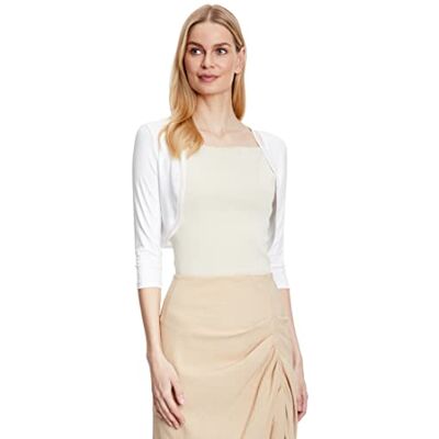Vera Mont VM Women's 0037/4808 Shrugs Not Applicable, White (Off-White 1014), 10 (Manufacturer Size: 36) Vera Mont VM Women's 0037/4808 Shrugs Not Applicable, White (Off-White 1014), 10 (Manufacturer Size: 36)