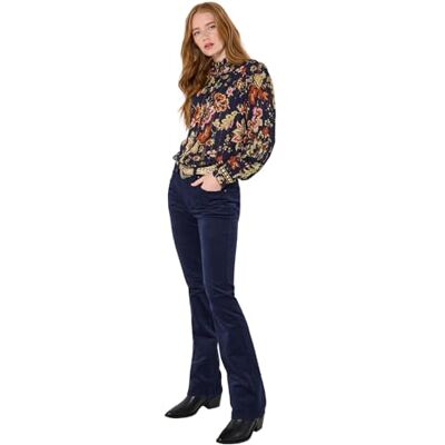 Joe Browns Women's Boho Mirror Trim Blouse, Navy, 18 Joe Browns Women's Boho Mirror Trim Blouse, Navy, 18