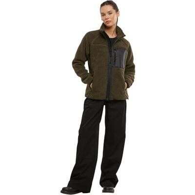Brandit Women's Teddy Fleece Jacket 15Y Limited Edition Olive Size L, olive, L Brandit Women's Teddy Fleece Jacket 15Y Limited Edition Olive Size L, olive, L