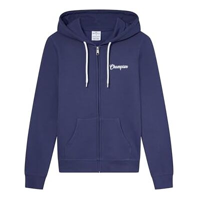 Champion Women's full-zip fleece hoodie, with front pockets, hood with adjustable drawcords, graphic logo Blue Champion Women's full-zip fleece hoodie, with front pockets, hood with adjustable drawcords, graphic logo Blue