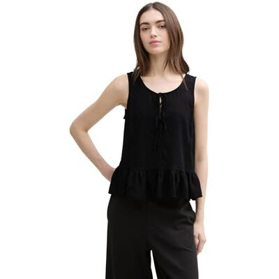 Tom Tailor Denim Women's Blouse, 14482 Deep Black, XS Tom Tailor Denim Women's Blouse, 14482 Deep Black, XS