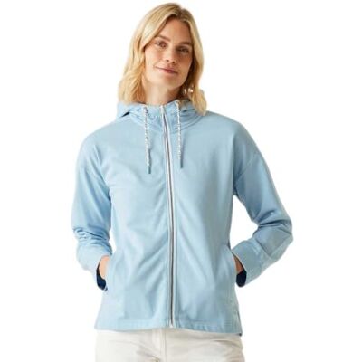 Regatta Women's Bayletta Hoody II Brushed Fleece Zip-up Top Blue 18 Regatta Women's Bayletta Hoody II Brushed Fleece Zip-up Top Blue 18