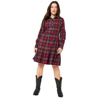 Joe Browns Women's Francesca Style Boho Check Mini Dress, Regular, Grey, UK 12 Joe Browns Women's Francesca Style Boho Check Mini Dress, Regular, Grey, UK 12