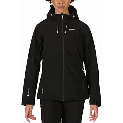Regatta Womens Highton Stretch Waterproof Jacket Black 10 Regatta Womens Highton Stretch Waterproof Jacket Black 10