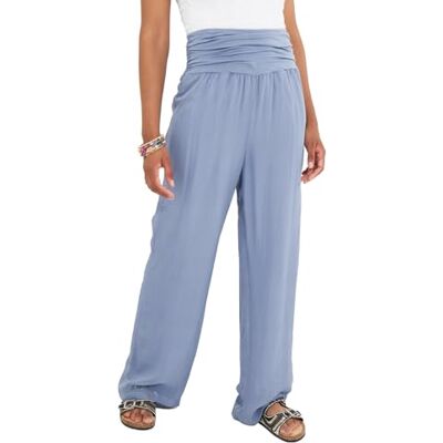 Joe Browns Women's Fashion Breezy Relaxed Fit Beach Trousers, Relaxed Fit, Blue, UK 14 Joe Browns Women's Fashion Breezy Relaxed Fit Beach Trousers, Relaxed Fit, Blue, UK 14
