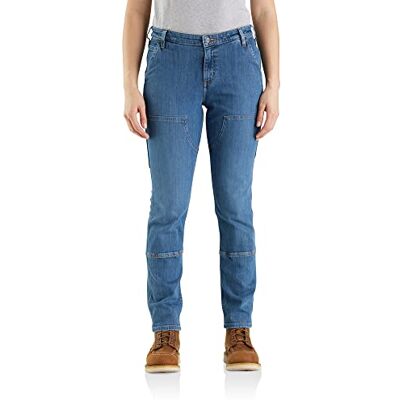 Carhartt Women's Jeans Double Front Straight, Linden wood, 10 Carhartt Women's Jeans Double Front Straight, Linden wood, 10