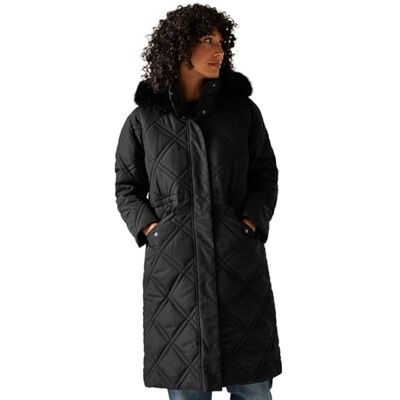 Regatta Womens Freyla Quilted Jacket Water Repellent Insulated Hooded Winter Coat Regatta Womens Freyla Quilted Jacket Water Repellent Insulated Hooded Winter Coat