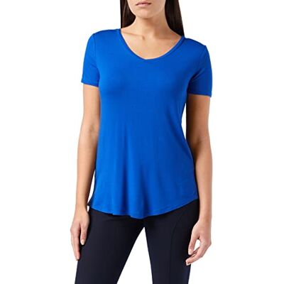 Amazon Essentials Women's Relaxed-Fit Short-Sleeved V-Neck Tunic (Available in Plus Size), Cobalt Blue, XXL Amazon Essentials Women's Relaxed-Fit Short-Sleeved V-Neck Tunic (Available in Plus Size), Cobalt Blue, XXL