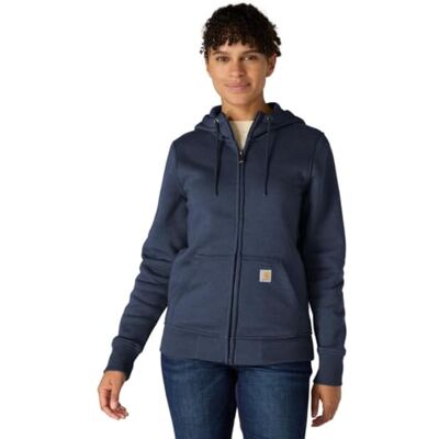 Carhartt , Women's, Relaxed Fit Midweight Full-Zip Sweatshirt, Navy, XS Carhartt , Women's, Relaxed Fit Midweight Full-Zip Sweatshirt, Navy, XS