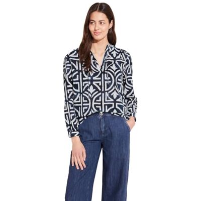 Street One Women's A344657 Print Tunic Blouse, Deep Blue, 8 Street One Women's A344657 Print Tunic Blouse, Deep Blue, 8