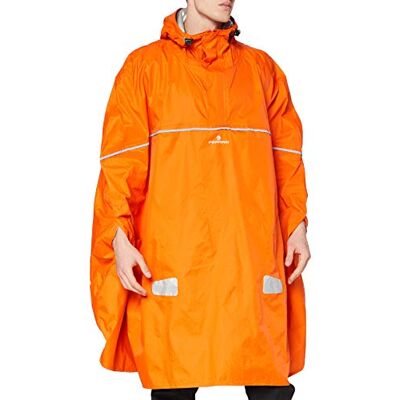 Ferrino Dryride Adult Rain Cape, Unisex Orange orange Size:One Size Ferrino Dryride Adult Rain Cape, Unisex Orange orange Size:One Size