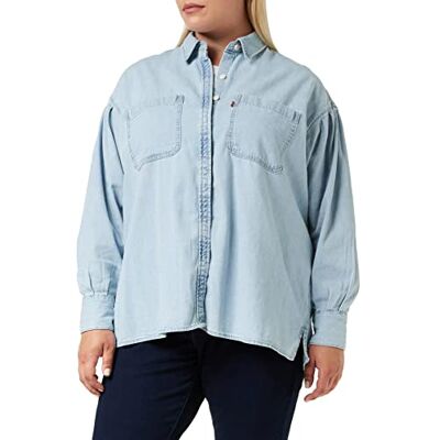 Levi's Women's Villa Tunic Shirt Collision Course 1 (Blue) XS Levi's Women's Villa Tunic Shirt Collision Course 1 (Blue) XS